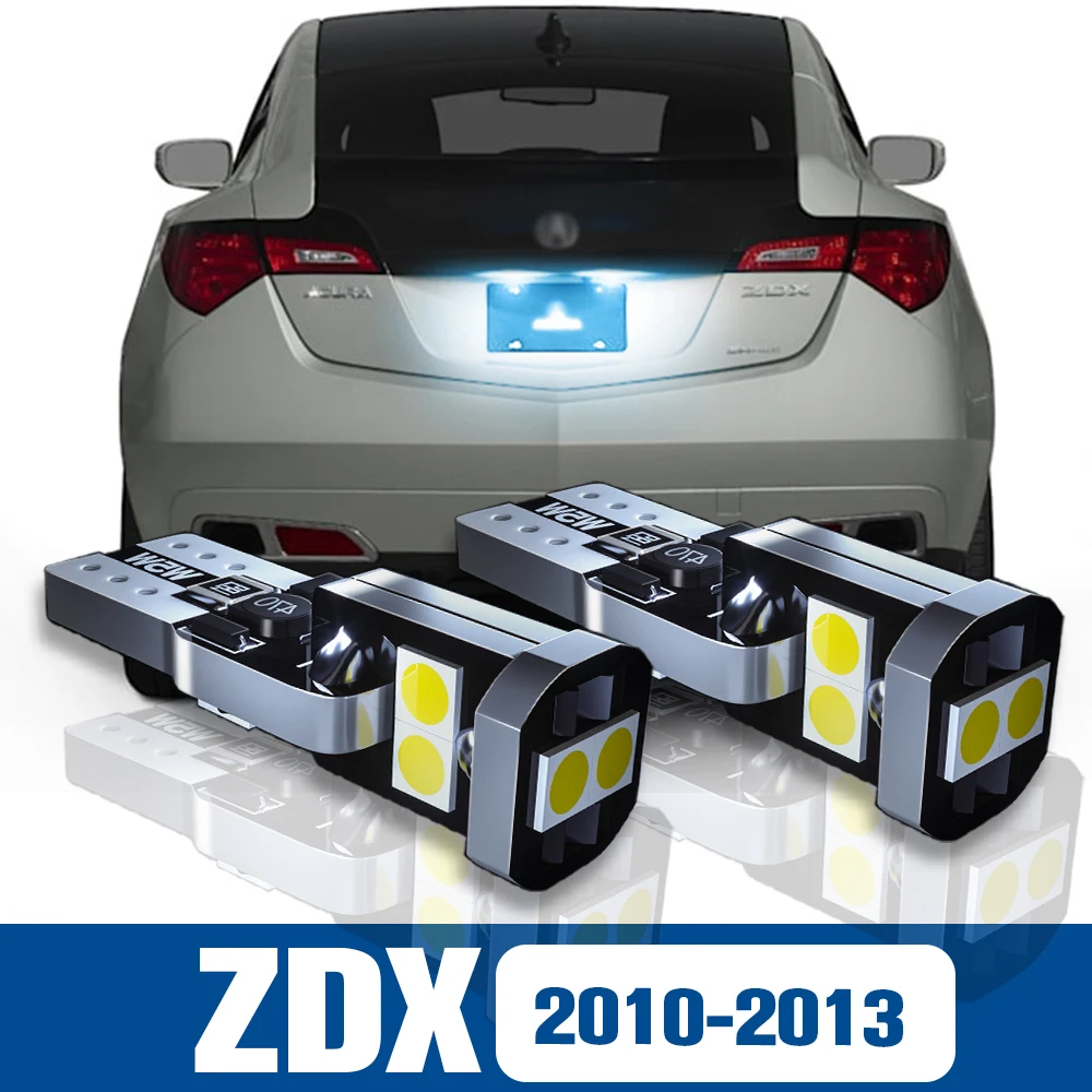 2vnt LED Licenciją Plokštelės Šviesos Lempos Priedai Canbus Už Acura ZDX 2010 2011 2012 2013