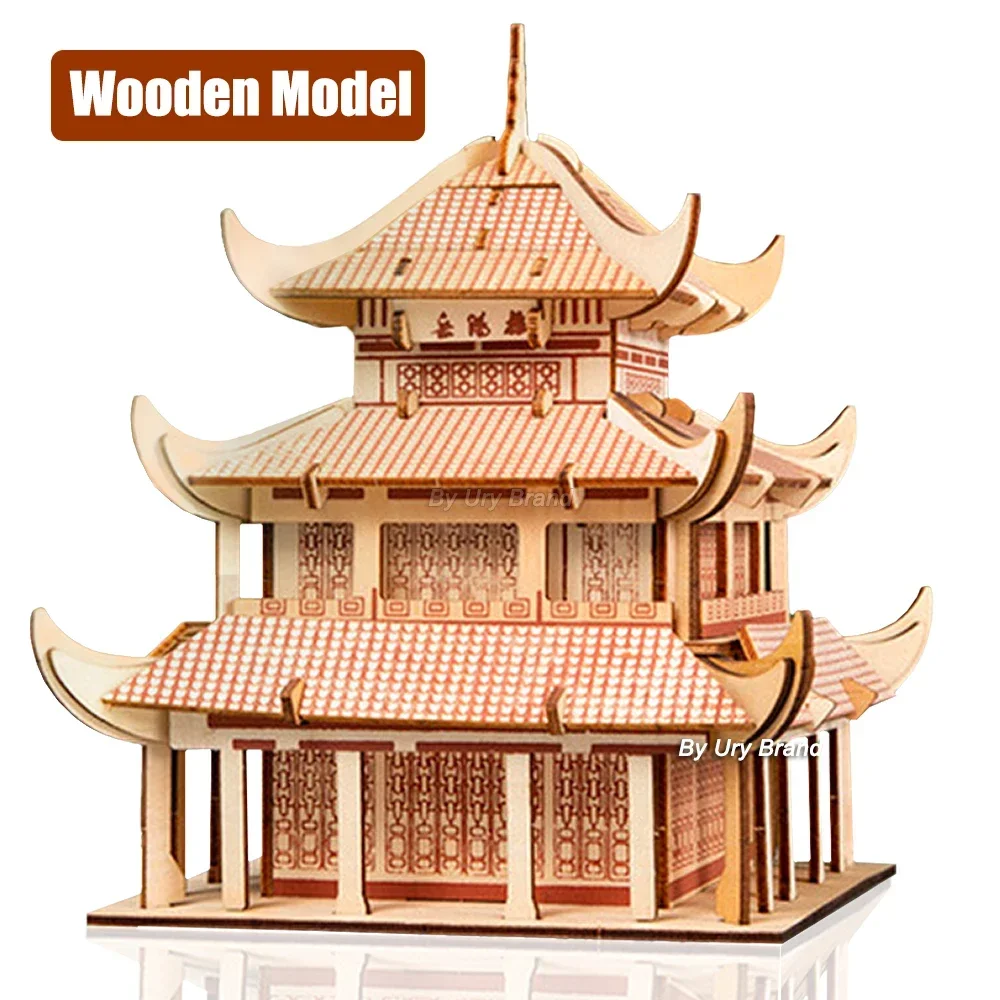 3D Medinis Galvosūkis Kinijos Senovinių Architektūros Raudonosios Aikštės Notre Dame De Paris Modelis 