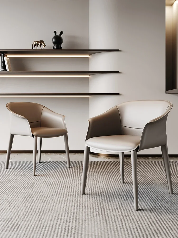 Balno oda valgomojo kėdės, modernaus ir minimalistinio arbatos kėdės, šviesos prabanga kėdės, valgomojo kėdės, italijos minimalistinio designe